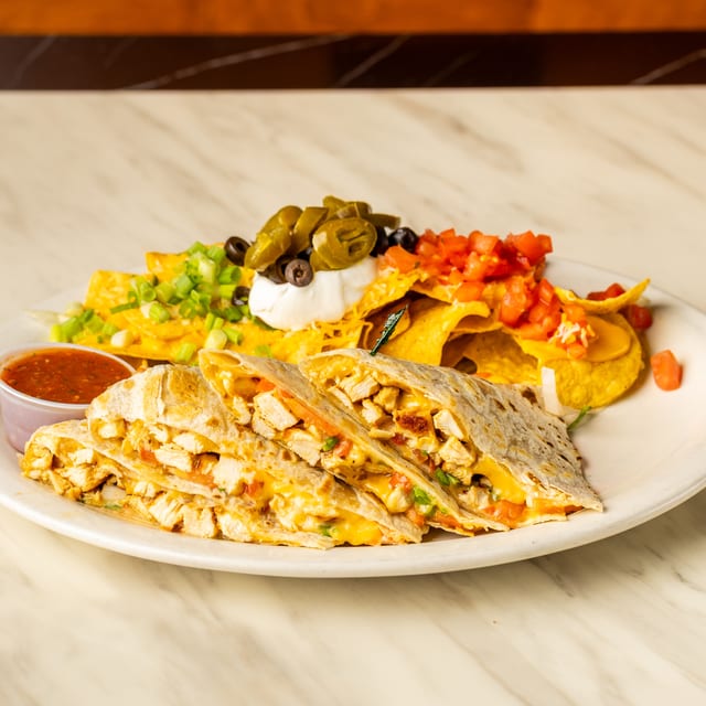 Quesadilla, Beef or Chicken.