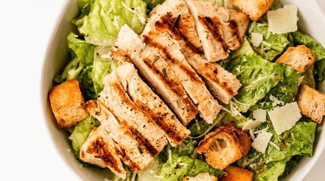 Chicken Caesar Salad.