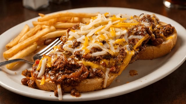 Chili Burger.