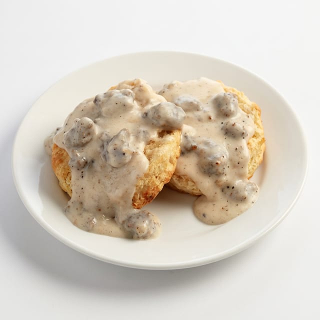 Half Biscuits & Country Sausage Gravy.